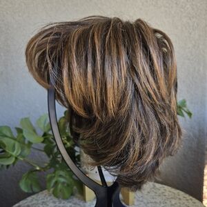 Raquel Welch Voltage Short Layered Shag Wig RL5/27 Ginger Brown